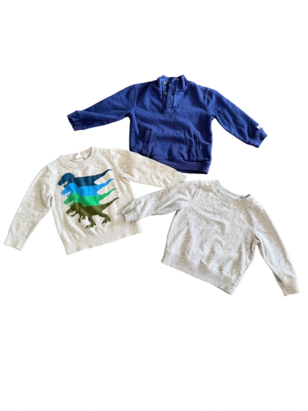 🦖 Boys Pullover & Sweater Bundle | Janie & Jack + Baby Gap + Old Navy | Size 3 ✨